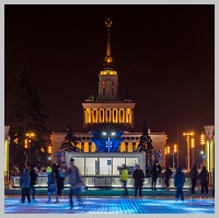The biggest skating rink in Russia was opened in Moscow at VDNH park  